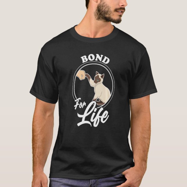 Camiseta Bond For Life Cat Dad (Anverso)