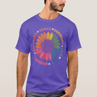 Camiseta Bondad Paz Igualdad Amor Esperanza Diversidad Huma