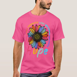 Camiseta Bondad Paz Igualdad Amor Esperanza Diversidad Huma