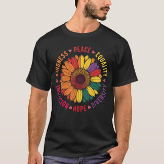 Camiseta Bondad Paz Igualdad Amor Esperanza Diversidad Huma