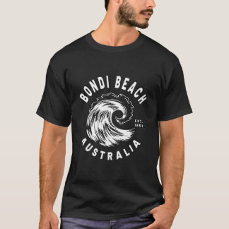 Camiseta Bondi Beach Australia Ocean Wave Novelty