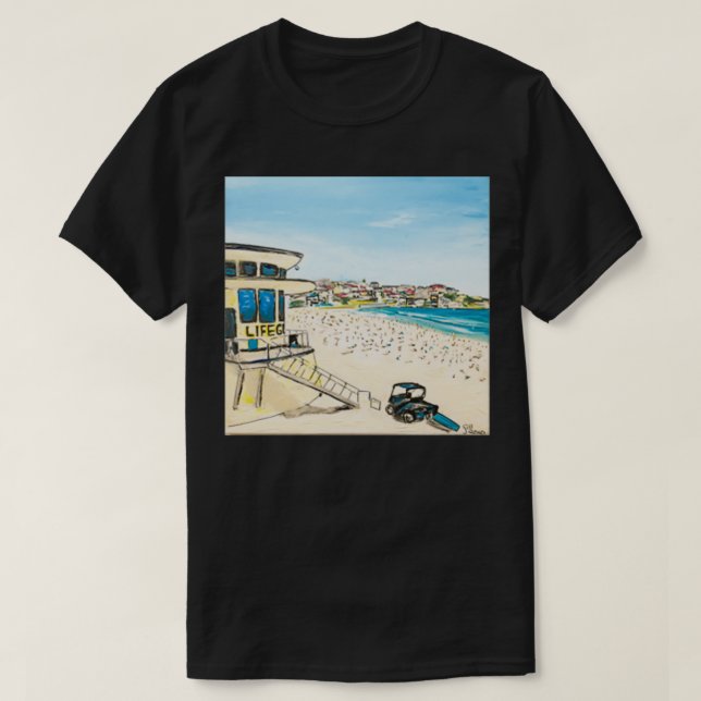 Camiseta Bondi Beach Lifeguard Hut (Diseño del anverso)