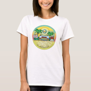 Camiseta Bondi Beach Paradise - cielo amarillo