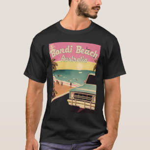 Camiseta Bondi Beach Retro Beach Vacation Graphics Australi