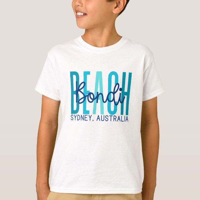Camiseta Bondi Beach Sydney Australia (Océano) (Anverso)