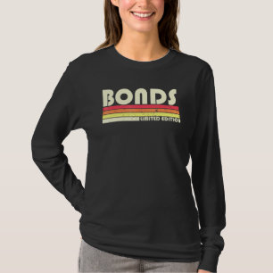 Camiseta Bonds Apellido Retro Vintage 80 s 90 Cumpleaños Re