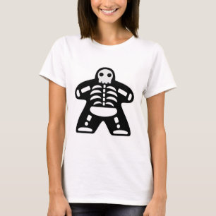Camiseta Bone Meeple Skeleton Halloween Board Gamer Gift