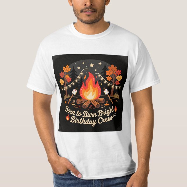 Camiseta Bonfire Birthday Party T-Shirt 🔥 (Anverso)