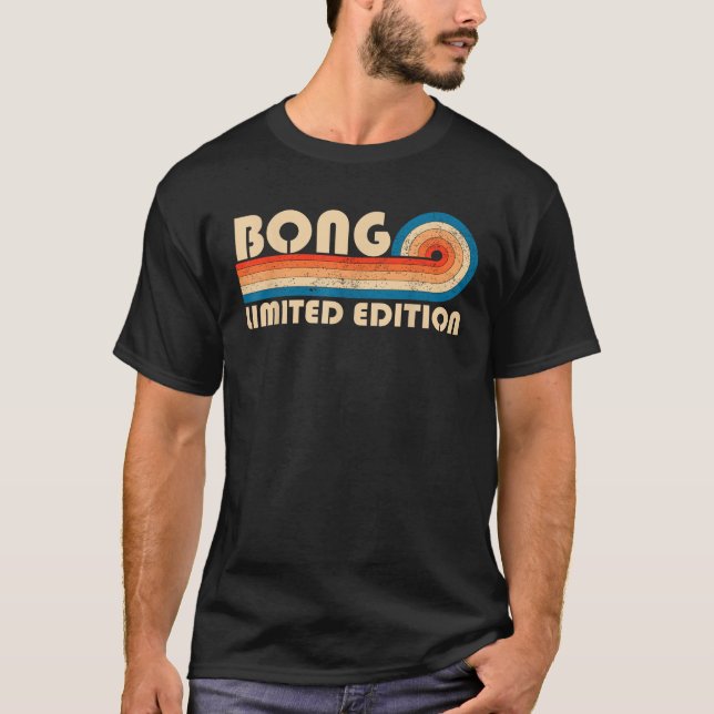Camiseta BONG Apellido Retro Vintage Reunio de cumpleaños d (Anverso)