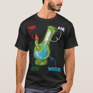 Camiseta Bong Elements Fire Water Earth Air THC Wekin Smoki