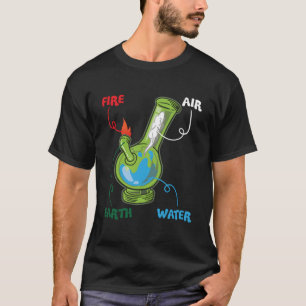 Camiseta Bong Elets Disparan Agua Eh Air Thc Weed Fumando A