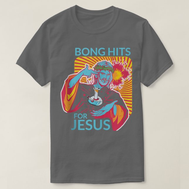 Camiseta Bong Golpea Por Jesús Es Un Gracioso Regalo De Tor (Diseño del anverso)