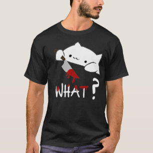 Camiseta Bongo Cat what Funny Halloween Cat with Bloody