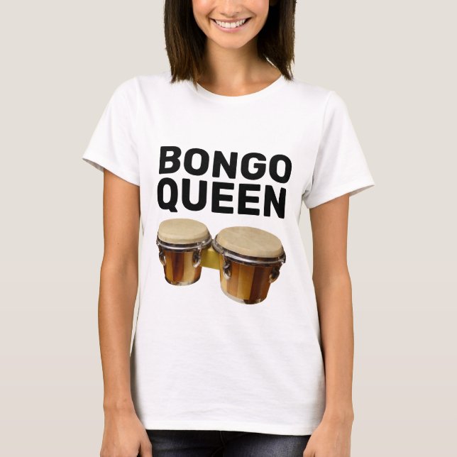 CAMISETA BONGO QUEEN BONGO DRUMS T-SHIRS (Anverso)
