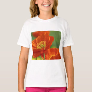 Camiseta Bonita amapola roja