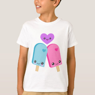 Camiseta bonita de los Popsicles BFF Kawaii
