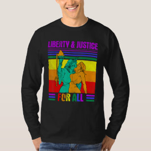 Camiseta Bonita estatua del Orgullo LGBT Libertad Justicia 