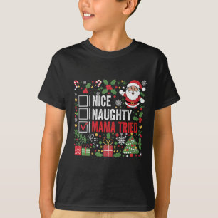Camiseta Bonita hija de mamá probó a divertidos Navidades S