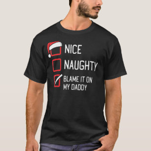 Camiseta Bonita Lista Ridícula Culpa A Mis Papi Navidades