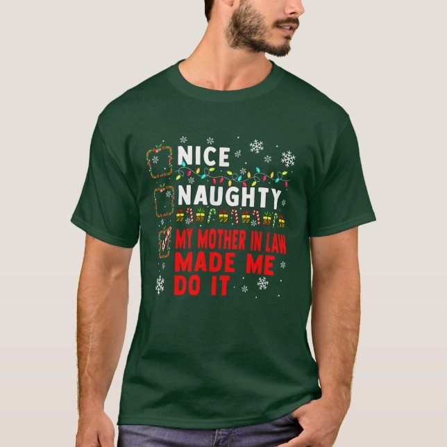 Camiseta Bonita Madre Rigurosa En Derecho ¿Navidades? (Anverso)