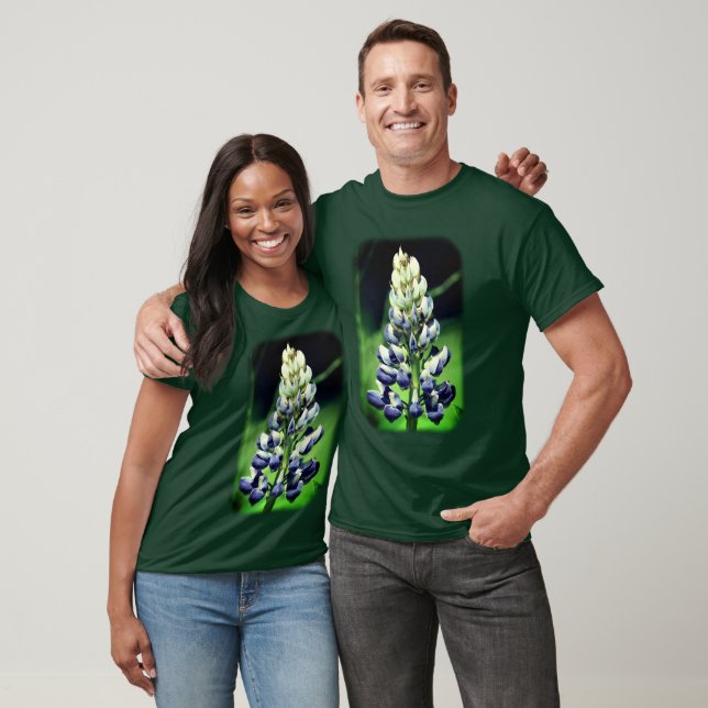Camiseta Bonita naturaleza floral azul de Lupine (Unisexo)