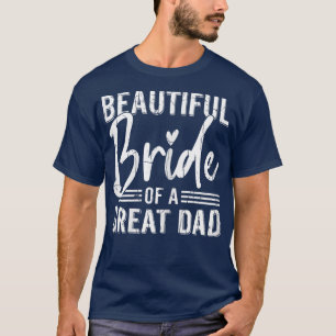 Camiseta Bonita novia graciosa Boda casada con grafo de nov