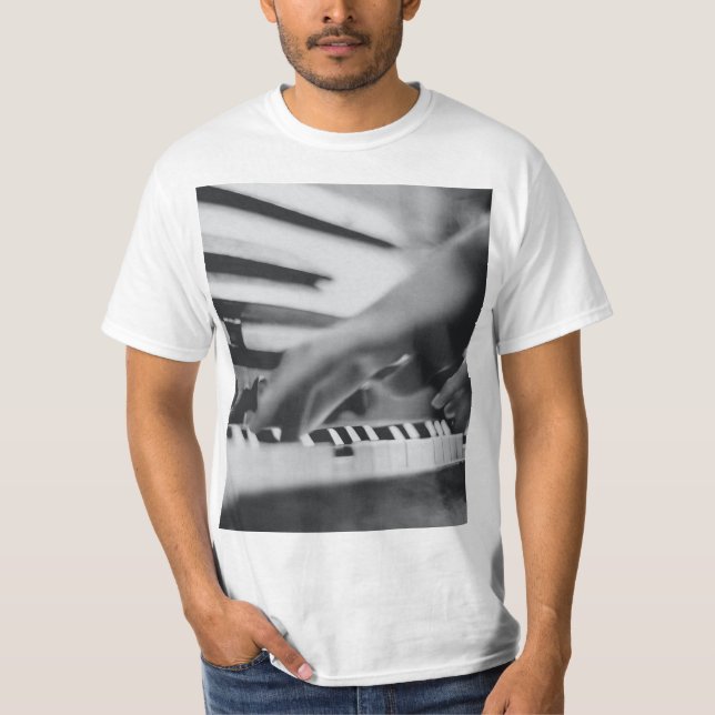 Camiseta Bonita obra de piano (Anverso)