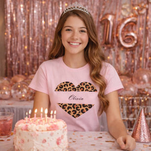 camiseta bonita personalizada con estampado de leo