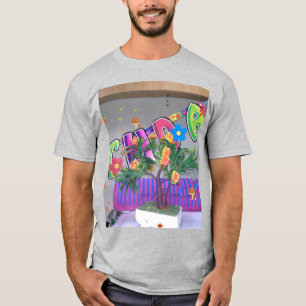 Camiseta Bonita pintura de cumpleaños colorida