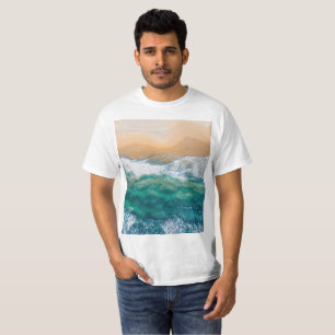 Camiseta Bonita playa de aguas cristalinas