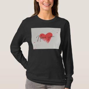 camiseta bonita te amo diseño negro nivel.