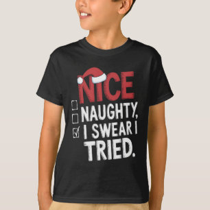 Camiseta Bonita traviesa, dulce, he probado Navidades graci
