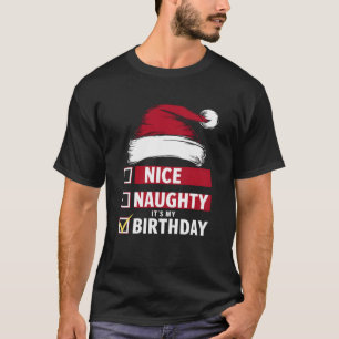Camiseta Bonita traviesa es mi lista de Navidades de cumple