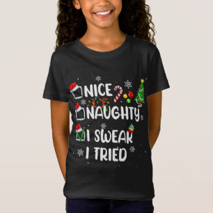Camiseta Bonita traviesa. Juro que probé a Navidades Pajam