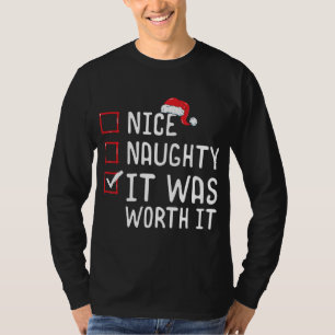 Camiseta Bonita traviesa, Merecía La Pena La Lista De Navid