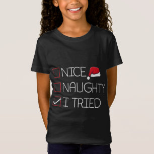 Camiseta Bonita traviesa que probé a los Navidades Humor di