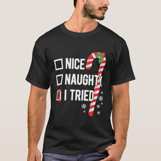 Camiseta Bonita traviesa que probé Navidades graciosos (Anverso)