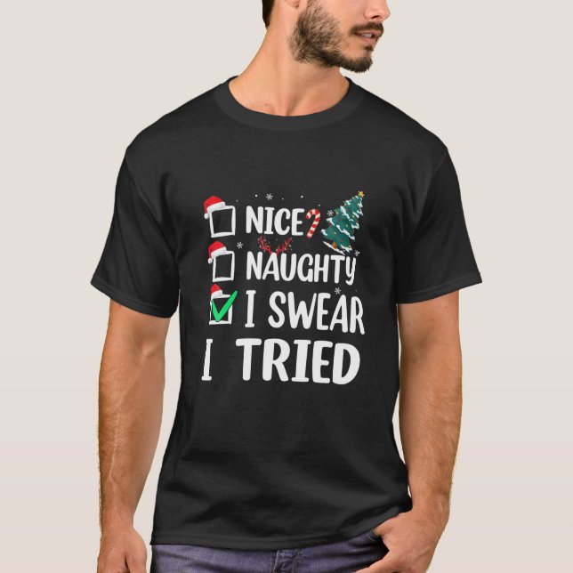 Camiseta Bonita traviesa, suero, he probado Navidades en la (Anverso)