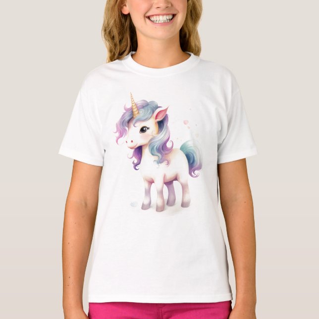 Camiseta Bonita unicornio majestuosa (Anverso)