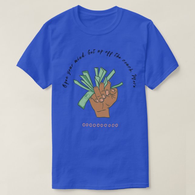 Camiseta Bonitas citas motivacionales Abre tu mente Levánta (Diseño del anverso)