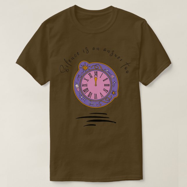 Camiseta Bonitas citas motivacionales El silencio es tambié (Diseño del anverso)