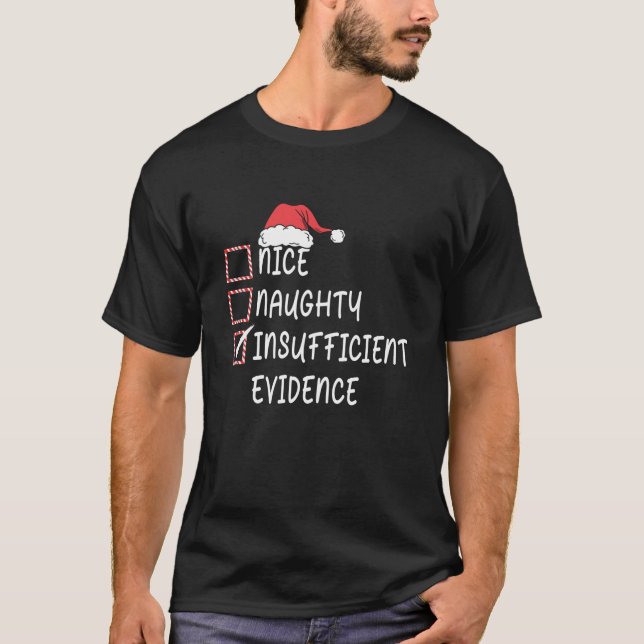 Camiseta Bonitas Navidades de evidencia insuficientes (Anverso)