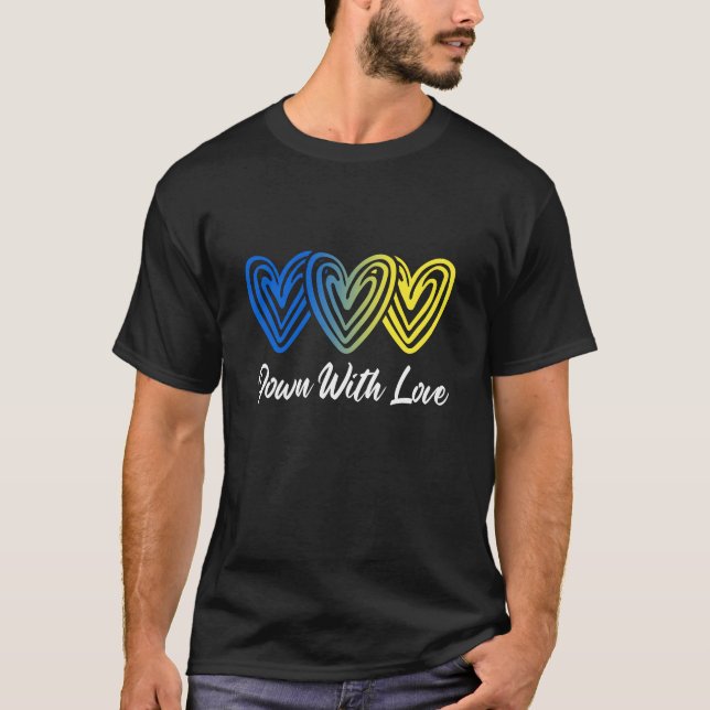 Camiseta Bonito Abajo Con El Amor El Síndrome De Down (Anverso)