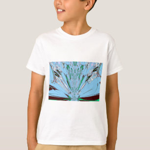 Camiseta Bonito Aqua Blue Amazon Floral Motif Art