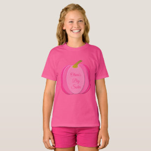 Camiseta Bonito Bebé Rosa Personalizado Calabaza Gran Herma