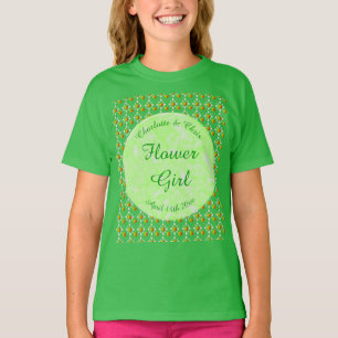 Camiseta Bonito Boda Primavera Flor de Apple y manzanas