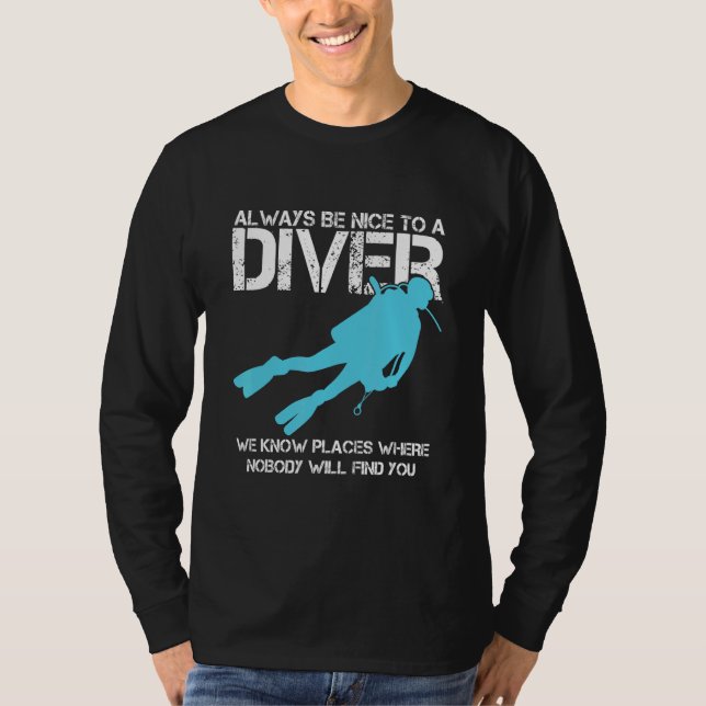 Camiseta Bonito Buceo Scuba Subacuático Mar (Anverso)