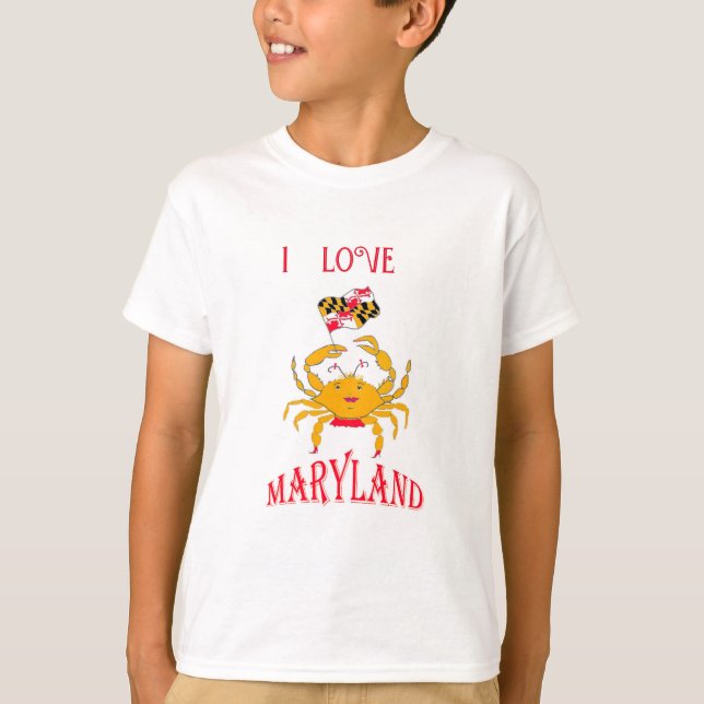 Camiseta Bonito cangrejo en Maryland (Anverso)