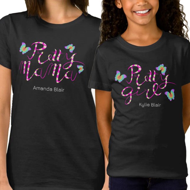 Camiseta Bonito Chica Mariposas Arcoiris (Subido por el creador)