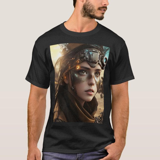 Camiseta Bonito ciborg futurista (Anverso)